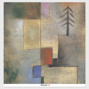 Sticker Petite photo de Fir Trees, 1922 par Paul Klee