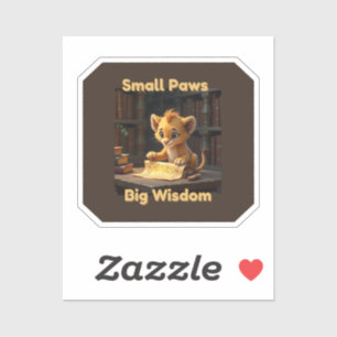 Sticker Petites pattes Grande Sagesse - Stick Lion mignon