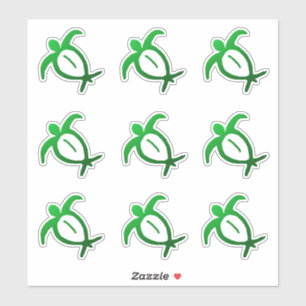 Sticker Petroglyphe Honu Hawaïen (feuille)