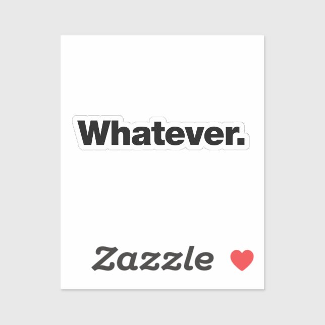 Sticker Peu importe (Feuille)