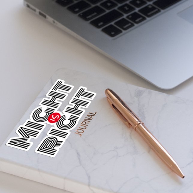 Sticker Peut-être la bonne motivation blanc rouge noir aut (Créateur téléchargé)
