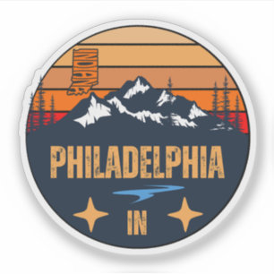 Sticker Philadelphie, Indiana