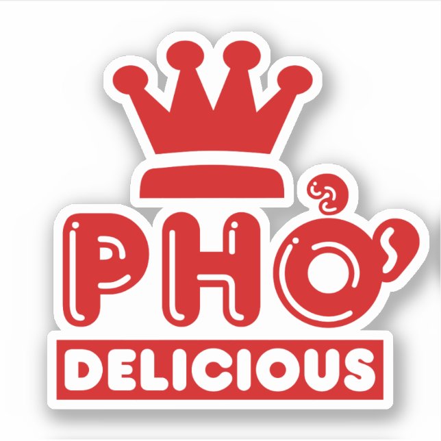 Sticker Pho King Delicious (Devant)