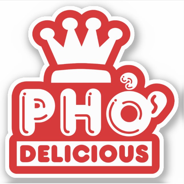 Sticker Pho King Delicious (Devant)
