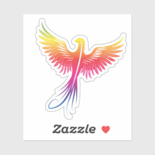Sticker Phoenix se lève des flammes