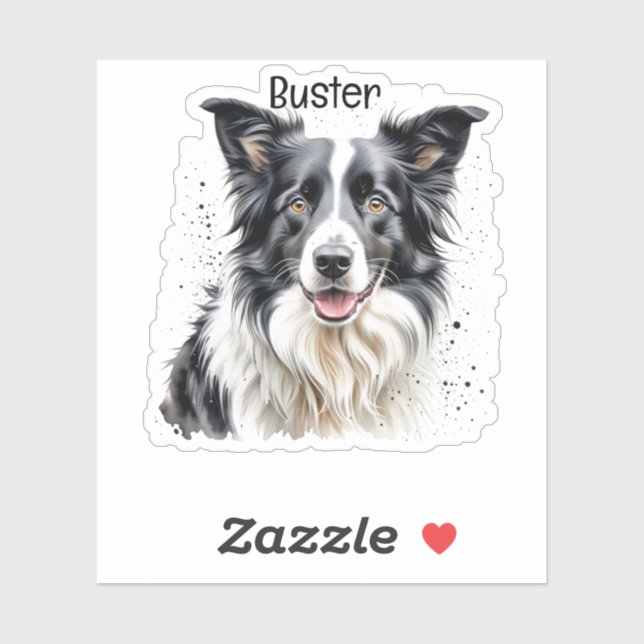 Sticker Photo d'animal Ajouter le nom de l'animal Personna (Feuille)