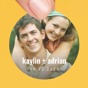 Sticker photo mariage pour les faveurs, etc.