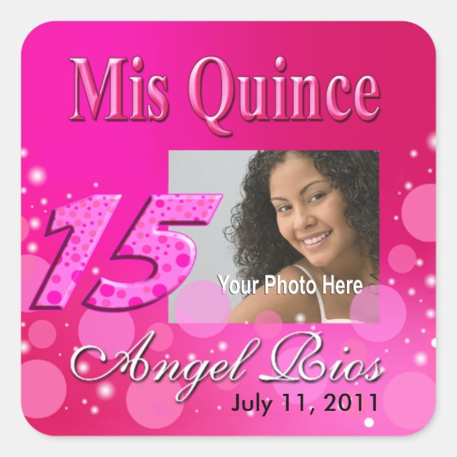 Sticker Photo Party Mis Quince I (Devant)
