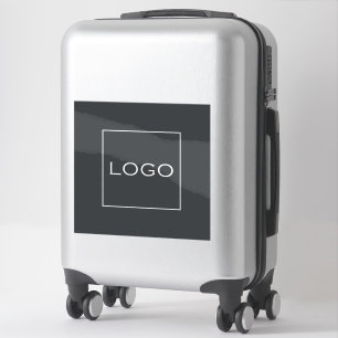 Sticker Photo personnalisé, logo sur fond gris charbon