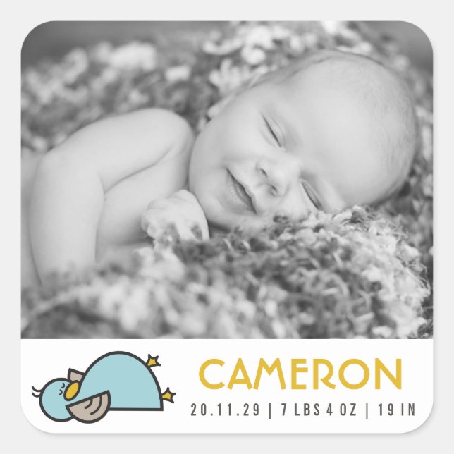Sticker photo pour bébé nouveau bébé bébé canard d (Devant)