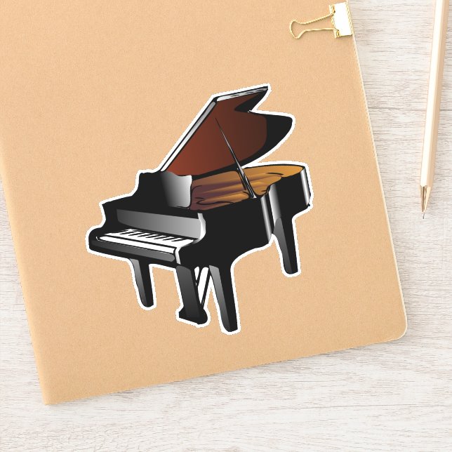 Sticker Piano...musique, musique (Carnet)