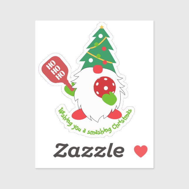 Sticker 🎅 pickball de Noël (Feuille)