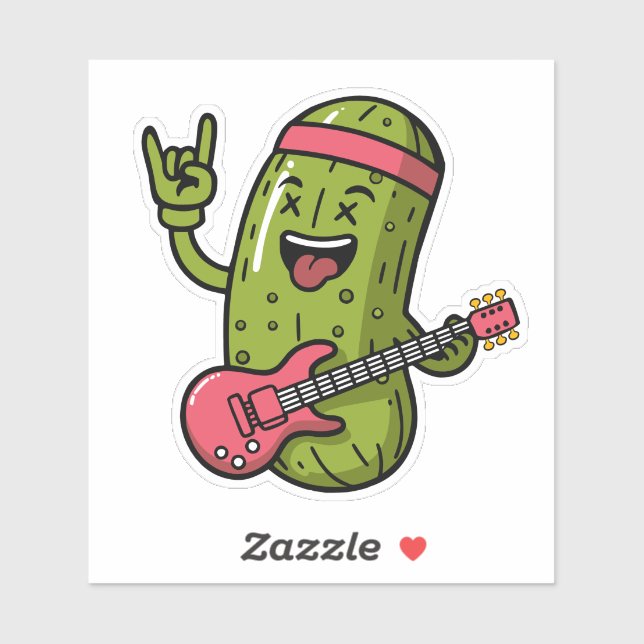 Sticker Pickle Rock Star (Feuille)
