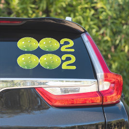 Sticker Pickleball 002 vert 2 en 1
