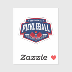 Sticker Pickleball Support Team Pickleball Player USA