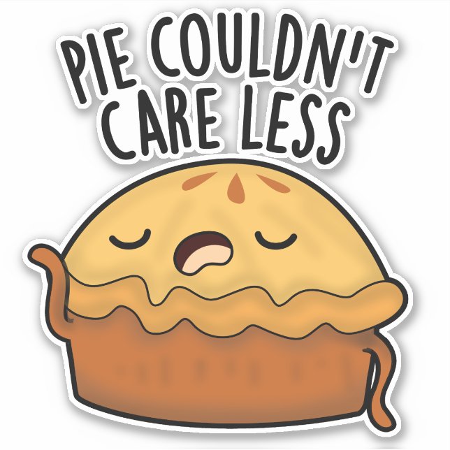 Sticker Pie ne pouvait pas s'en soucier Moins amusant jeu  (Devant)
