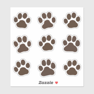 Sticker Pieds de chien Empreintes de pattes Canine Emprein