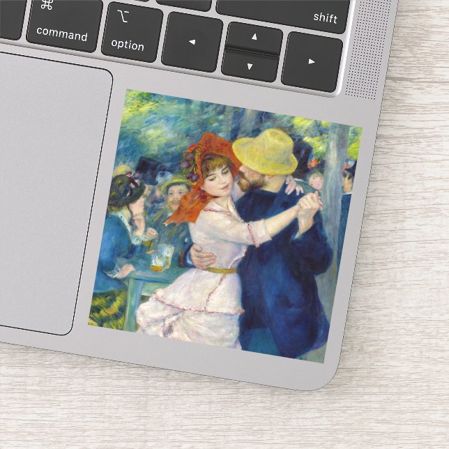 Sticker Pierre-Auguste Renoir - Danse à Bougival (Détail)