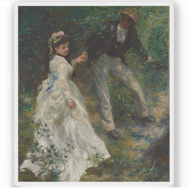 Sticker Pierre-Auguste Renoir - La Promenade (Devant)
