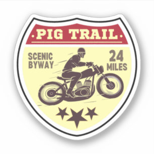 Sticker Pig Trail Scenic Byway arkansas randonnée moto
