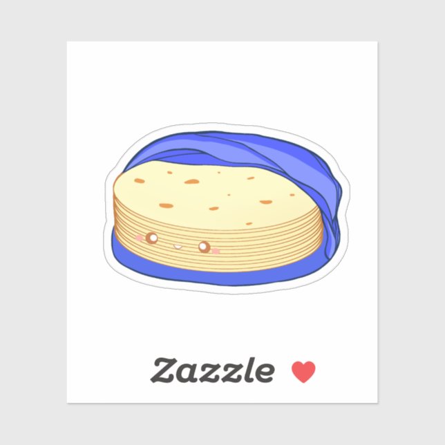 Sticker Pile de tortillas de farine (Feuille)