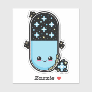 Sticker Pilule de refroidissement Kawaii
