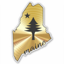Pine et étoile 1901 drapeau de l'état du Maine