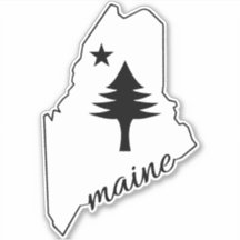 Pine et étoile 1901 drapeau de l'état du Maine