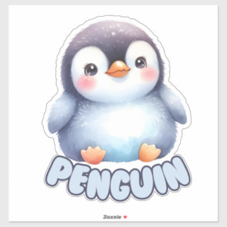 Sticker Pingouin de charme - Pépinière