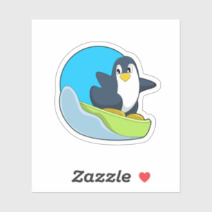 Sticker Pingouin en Snowboardeur avec Sonowboard.PNG