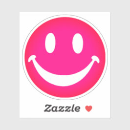 STICKER PINK SMILEY