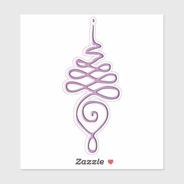 Sticker Pink Unalome  (Feuille)