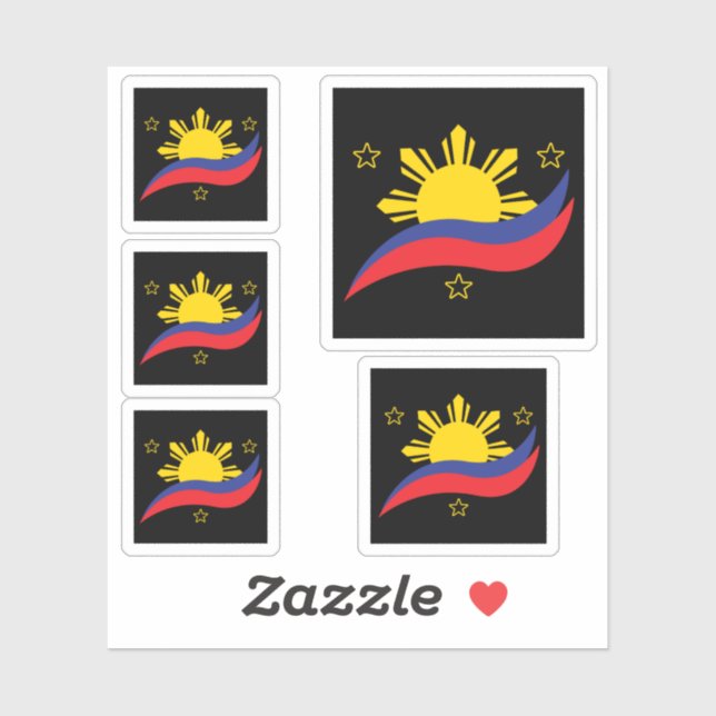 Sticker Pinoy Flag (Feuille)