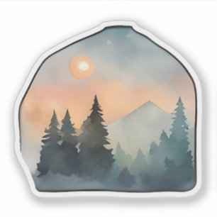 Sticker Pins à Whisperer au coucher du soleil