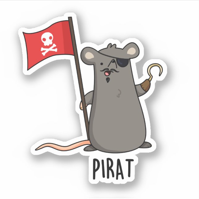 Sticker Pirat Funny Pirate Pirate (Devant)