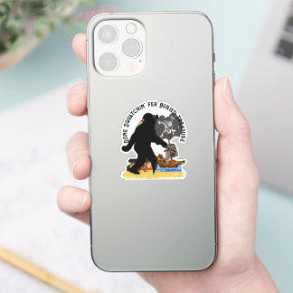 Sticker Pirate Capitaine Sasquatch