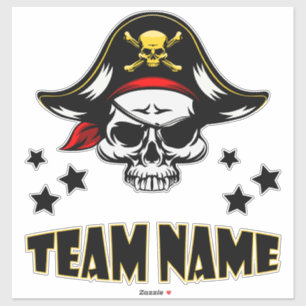 Sticker Pirate personnalisée personnalisée personnalisée