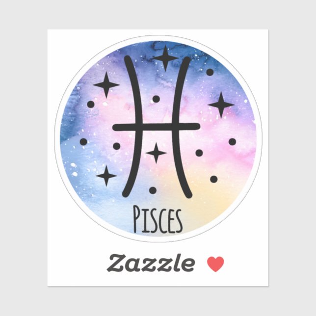Sticker Pisces (Feuille)