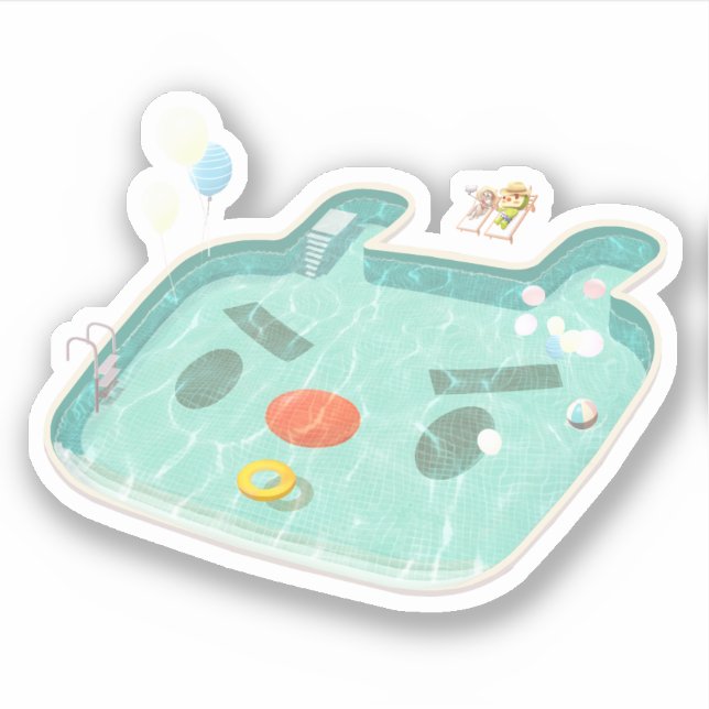 Sticker Piscine (Devant)