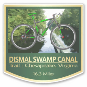 Sticker Piste du canal de marais lugubre (vélo2)
