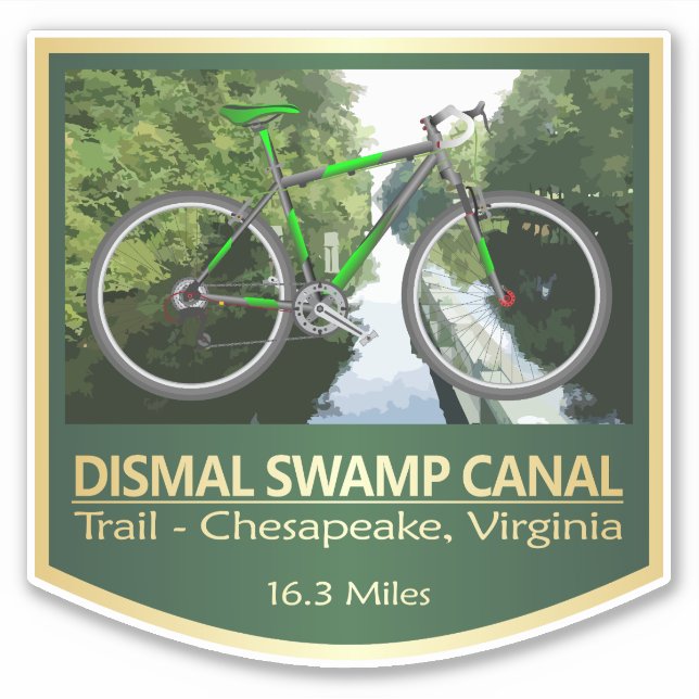 Sticker Piste du canal de marais lugubre (vélo2) (Devant)