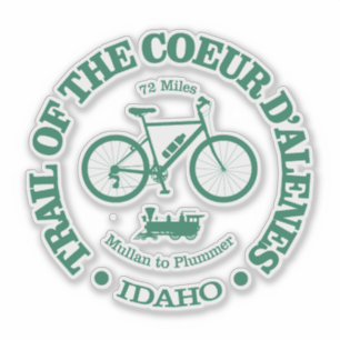 Sticker Piste du Coeur d'Alene (cyclisme)