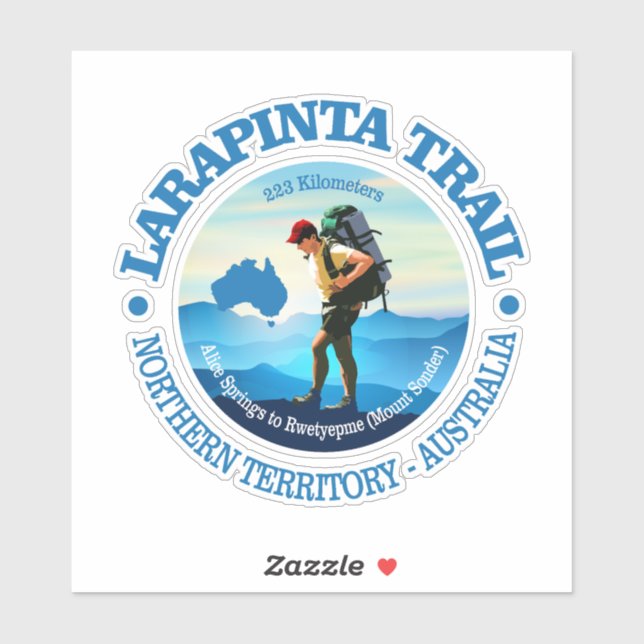 Sticker Piste Larapinta (Randonnée C) (Feuille)