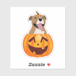 Sticker Pitbull Halloween