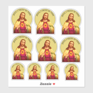 Sticker Pitié divine Jésus compatissant de coeur sacré 