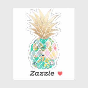 Sticker PixDezines Aloha vert Turquoise