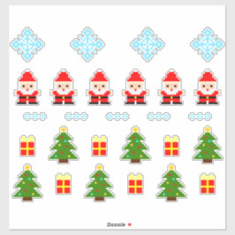 Sticker Pixel Art Christmas Set 2