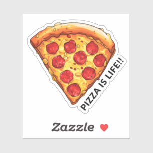 Sticker pizza est vie