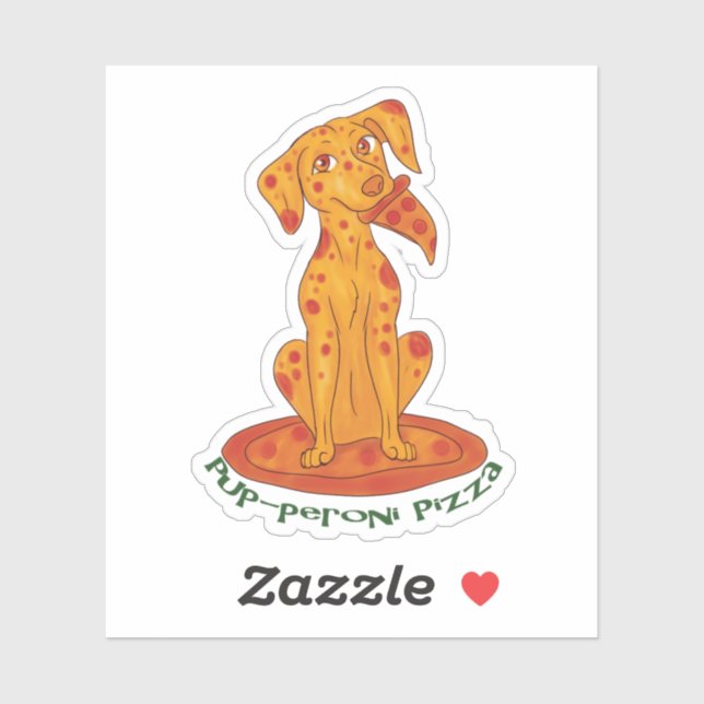 Sticker Pizza Puppy (Feuille)