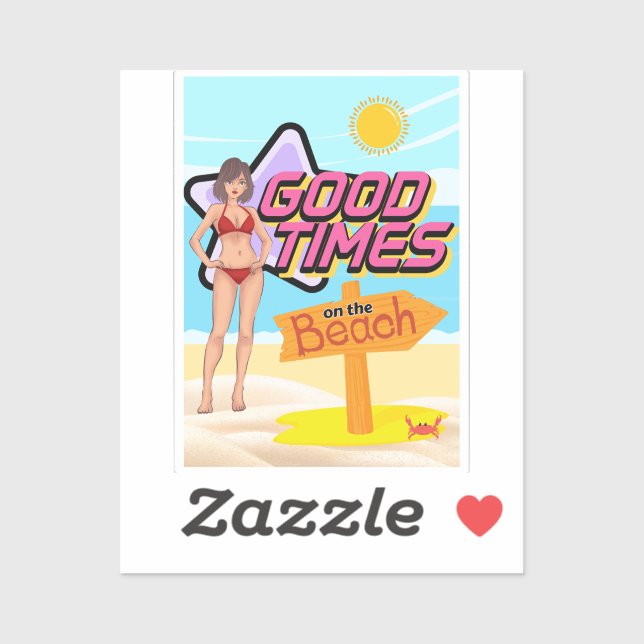 Sticker plage (Feuille)